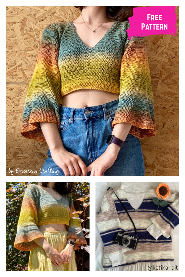 Dahlia Top Free Crochet Pattern