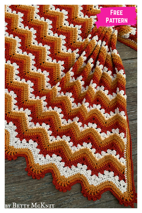 6-Day Popsicle Blanket Free Crochet Pattern