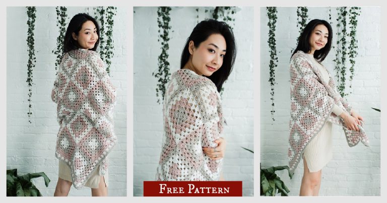 Alma Triangle Shawl Free Crochet Pattern