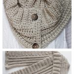 Andy Button Scarf Free Crochet Pattern