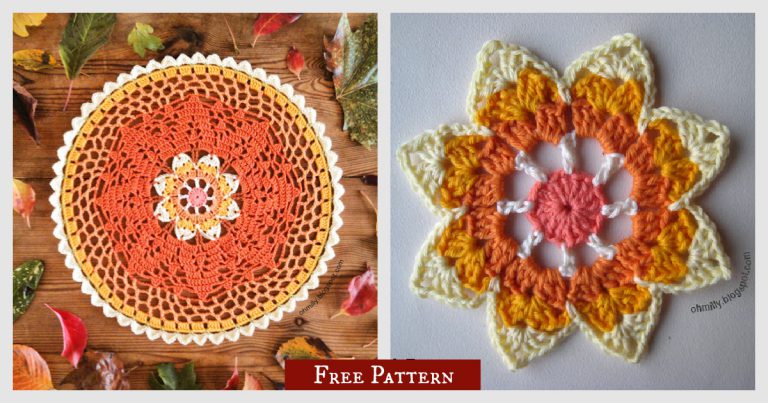 Autumn Doily Free Crochet Pattern