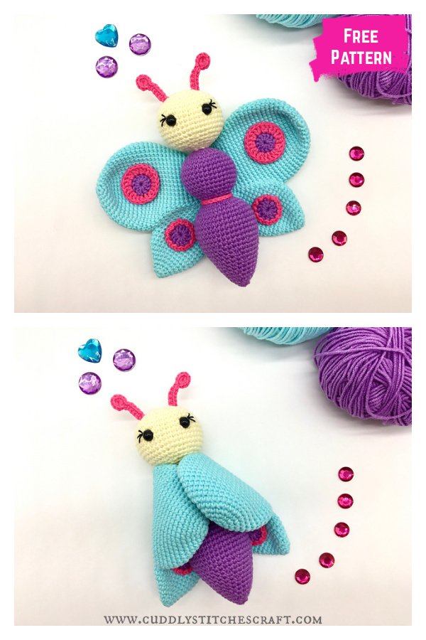 Betty the Butterfly Free Crochet Pattern