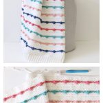 Bobble Lines Baby Blanket Free Crochet Pattern