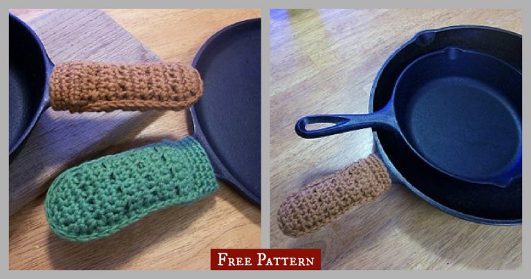 Cast Iron Handle Covers Free Crochet Pattern