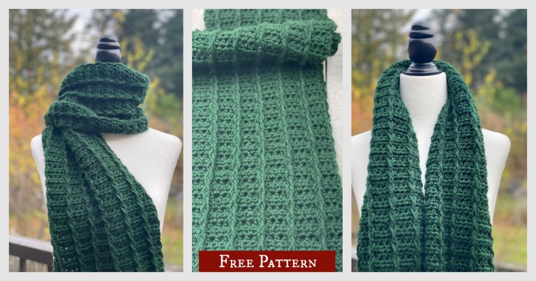 Fairbrook Scarf Free Crochet Pattern and Video Tutorial
