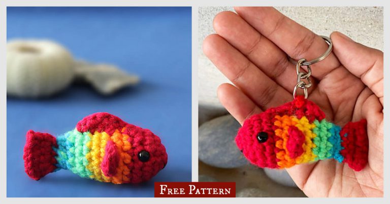 Fish Keychain Free Crochet Pattern