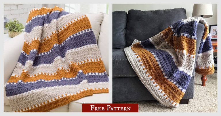 For the Love of Texture Afghan Free Crochet Pattern