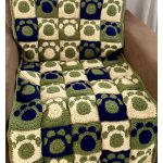 Paw Print Granny Square Free Crochet Pattern