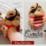 Pirate Baby Booties Free Crochet Pattern