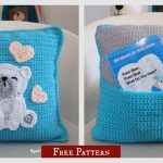 Polar Bear Pocket Pillow Free Crochet Pattern