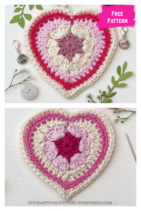 Quick Heart Free Crochet Pattern 