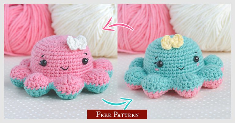 Reversible Octopus 2 in 1 Free Crochet Pattern