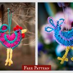 Rooster Of My Dreams Ornament Free Crochet Pattern