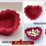 Simple Heart Baskets Free Crochet Pattern