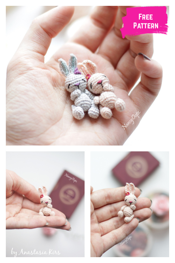 Tiny Bunny Amigurumi Free Crochet Pattern