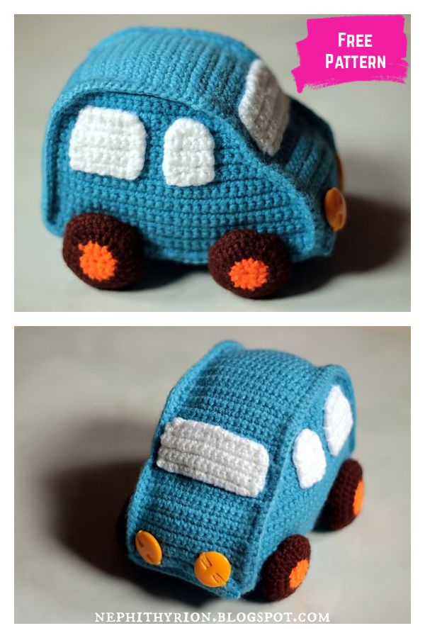 Toy Car Free Crochet Pattern