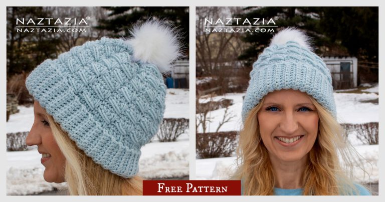 Warm Winter Hat Free Crochet Pattern and Video Tutorial