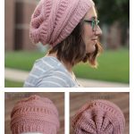 3 ml Slouchy Beanie Free Crochet Pattern
