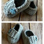 Baby Button Loafers Free Crochet Pattern and Video Tutorial