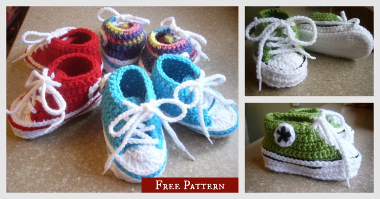 Baby Converse Free Crochet Pattern