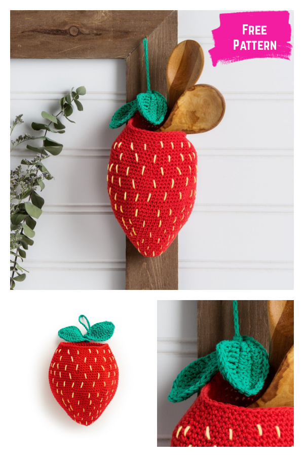 Berry Best Hanging Basket Free Crochet Pattern