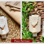 Boho Sanitizer Holder Free Crochet Pattern and Video Tutorial