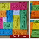 Cancer Support Motif Lap Blanket Free Crochet Pattern
