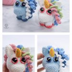 Chubby Unicorn Amigurumi Free Crochet Pattern and Video Tutorial