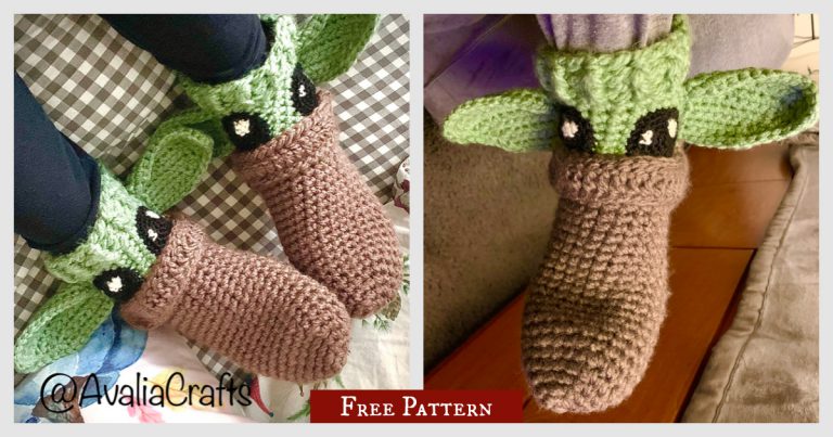Comfy Alien Socks Free Crochet Pattern
