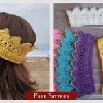 Ear Warmer Crown Free Crochet Pattern