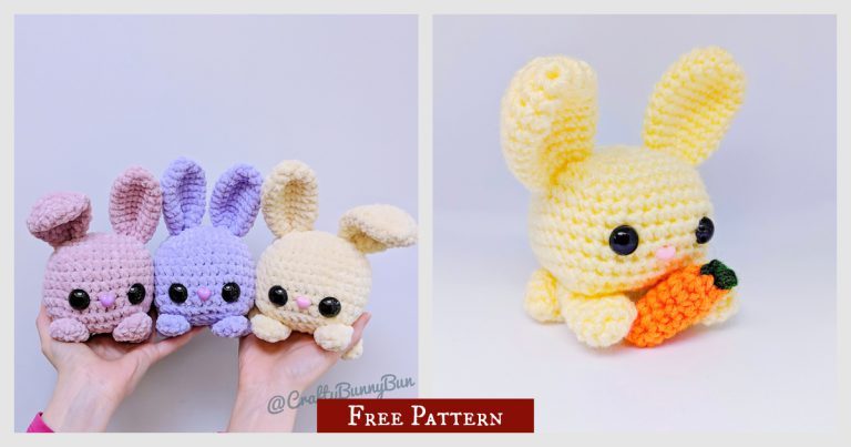 Cube Bunny Rabbit Free Crochet Pattern