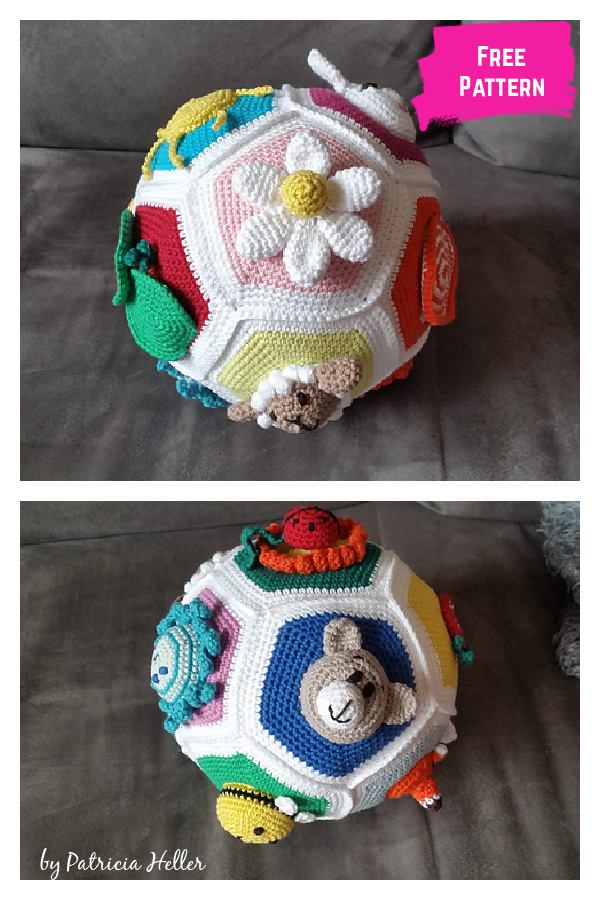 Educational Baby Ball Free Crochet Pattern