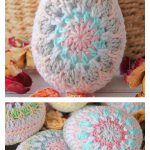 Granny Square Easter Eggs Free Crochet Pattern
