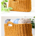 Jessie Stash Basket Free Crochet Pattern and Video Tutorial