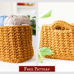 Jessie Stash Basket Free Crochet Pattern and Video Tutorial