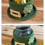 Leprechaun Top Hat Container Free Crochet Pattern