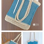 Mesh Tote Bag Free Crochet Pattern and Video Tutorial