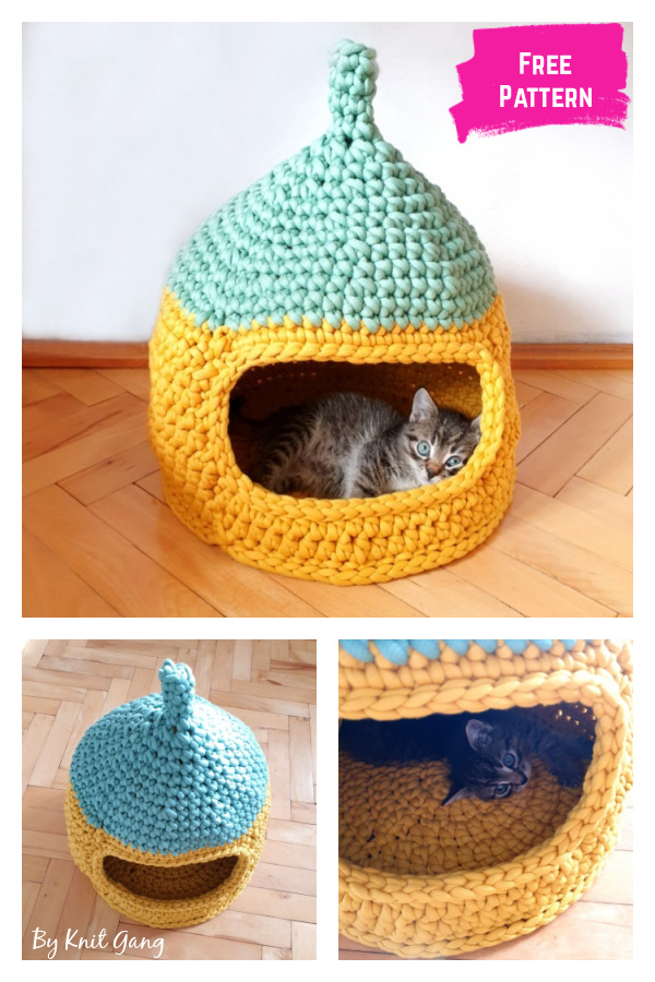 Purrfect Cat House Free Crochet Pattern