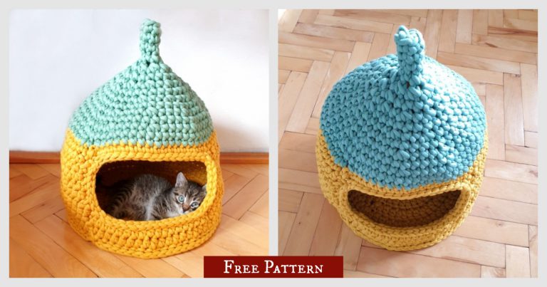 Purrfect Cat House Free Crochet Pattern