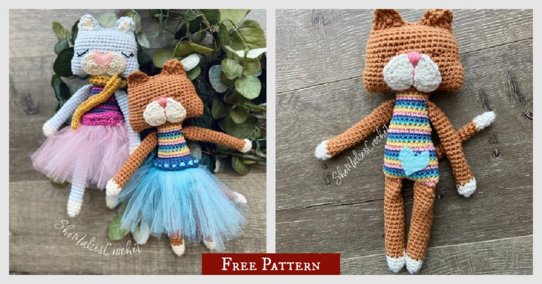 Rag Doll Cat Amigurumi Free Crochet Pattern