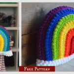 Rainbow Pillow Free Crochet Pattern and Video Tutorial