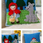 Red Riding Hood Pillow Free Crochet Pattern
