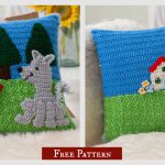 Red Riding Hood Pillow Free Crochet Pattern