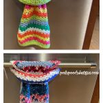 Scrap Happy Flip through Towel Free Crochet Pattern and Video Tutorial