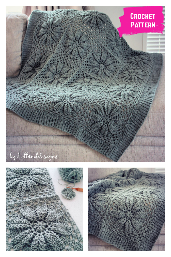 Thyme Afghan Blanket Crochet Pattern