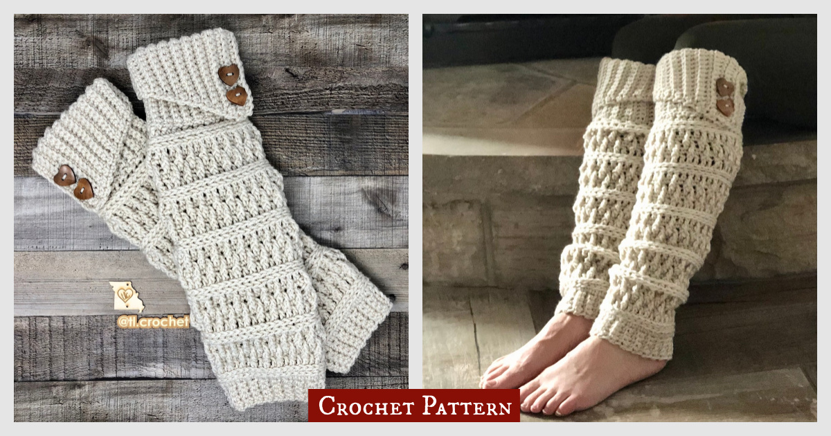 Turnberry Leg Warmers Crochet Pattern