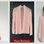V Stitch Cardi Free Crochet Pattern