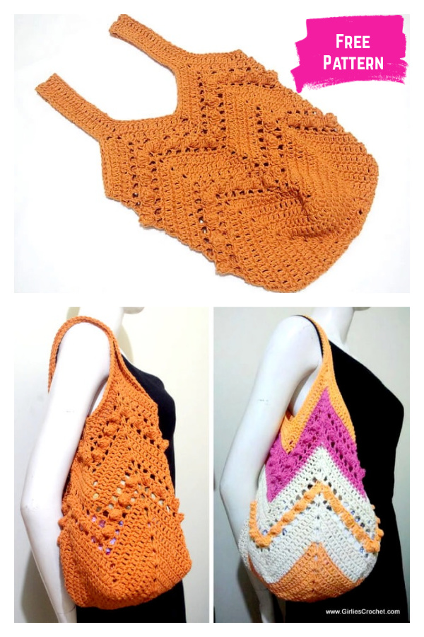 Chevron Summer Bag Free Crochet Pattern