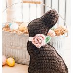Chocolate Bunny Free Crochet Pattern and Video Tutorial