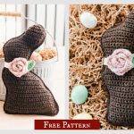 Chocolate Bunny Free Crochet Pattern and Video Tutorial